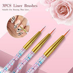 Nail art dusting brush included in Voiluk set