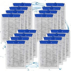 Sixteen pack replacement filter cartridges for aquarium water purification