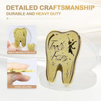 Side view of upain boys tooth holder box displaying smooth wood finish and secure latch