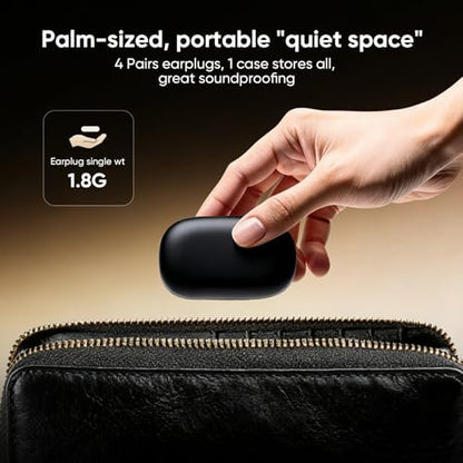 Full packaging contents of the SWturK sound blocking sleep accessory set including all four pairs.