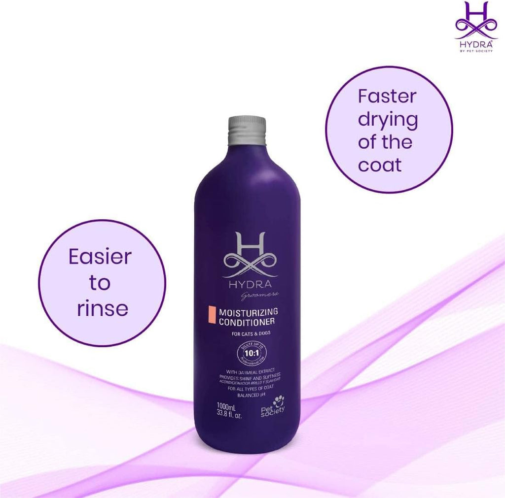 Hydra ultra hydrating pet conditioner with oatmeal extract and grape seed oil