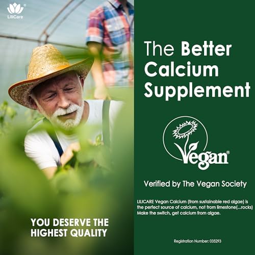 Supplement facts label on Lilicare calcium D3 K2 bottle