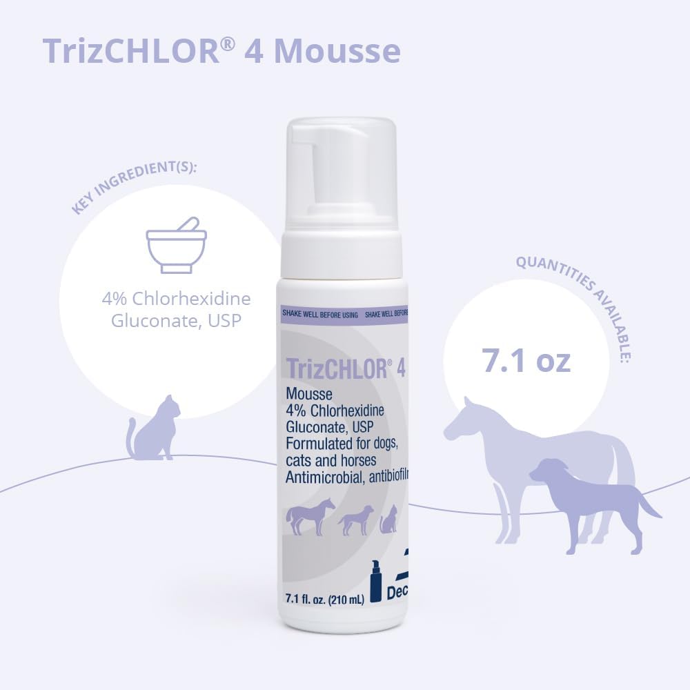 TrizCHLOR 4 Mousse veterinary skin care product packaging