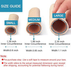 Close up of the interior silicone gel lining of the DYKOOK toe sleeve