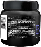 Hellawell Professionals Blondish Plex Plus 9 violet toned hair lightener powder showing texture inside the container.