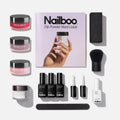 Nailboo dip powder nail kit bundle front view packaging