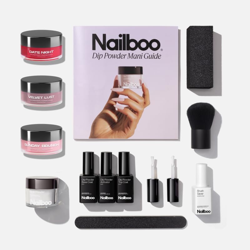 Nailboo Dip Powder Nail Kit Bundle front view packaging showing the complete professional starter system.
