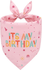 Dog Birthday Bandana, Dog Birthday Decorations for Slightly Larger Medium Small Boy Girl Dog Bandana(Blue) - Image 9