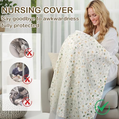 Mother using Konssy breathable nursing apron in public