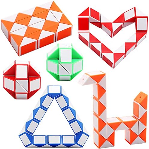 Demonstration of twisting the mini speed cube puzzle into a dog shape