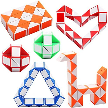 Demonstration of twisting the mini speed cube puzzle into a dog shape