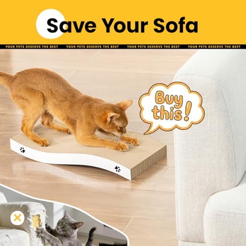 Premium imported Coching cardboard scratching bed protecting home furniture from claw damage