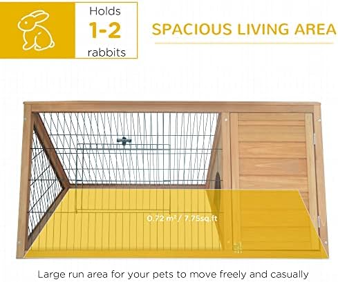 Bunny hutch wire mesh ventilation and side profile