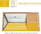 Bunny hutch wire mesh ventilation and side profile