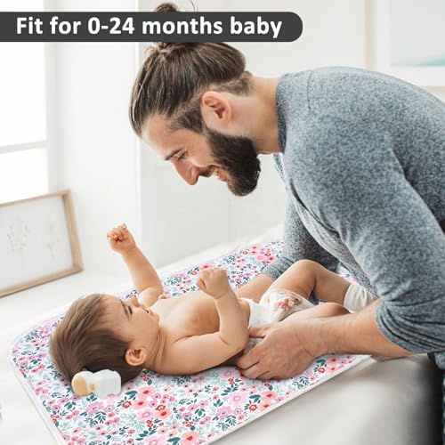 Flat lay of Phoebus Baby changing pad for travel use