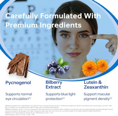 Back label information of Intelligent Formula HUJ eye supplement