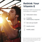 Designs For Health Annatto E 60 softgels supplement facts label