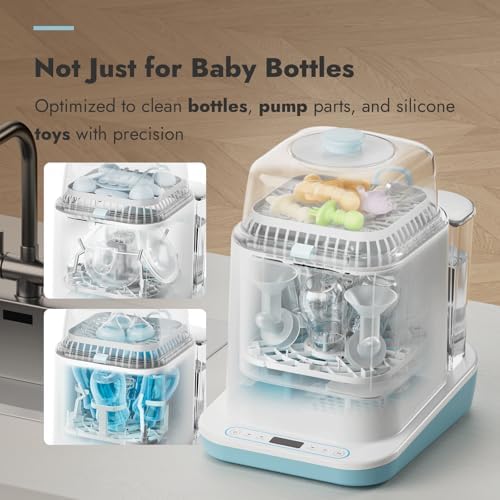 Detailed view of the Papablic detergent tablets for baby bottles