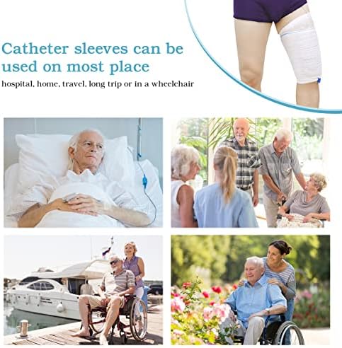 HANSILK medical grade fabric sleeve for secure catheter bag stabilization