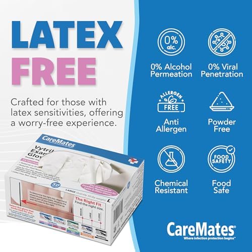 Authentic USA imported medical grade vinyl alternative gloves