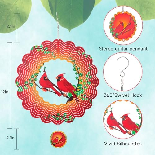 Cardinal gift for women and men hanging outdoor decor