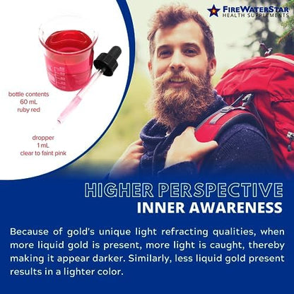 Firewaterstar Colloidal Gold Liquid Drops texture