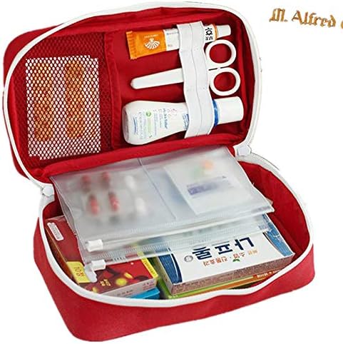 Compact medical storage pouch for car glove box and travel safety