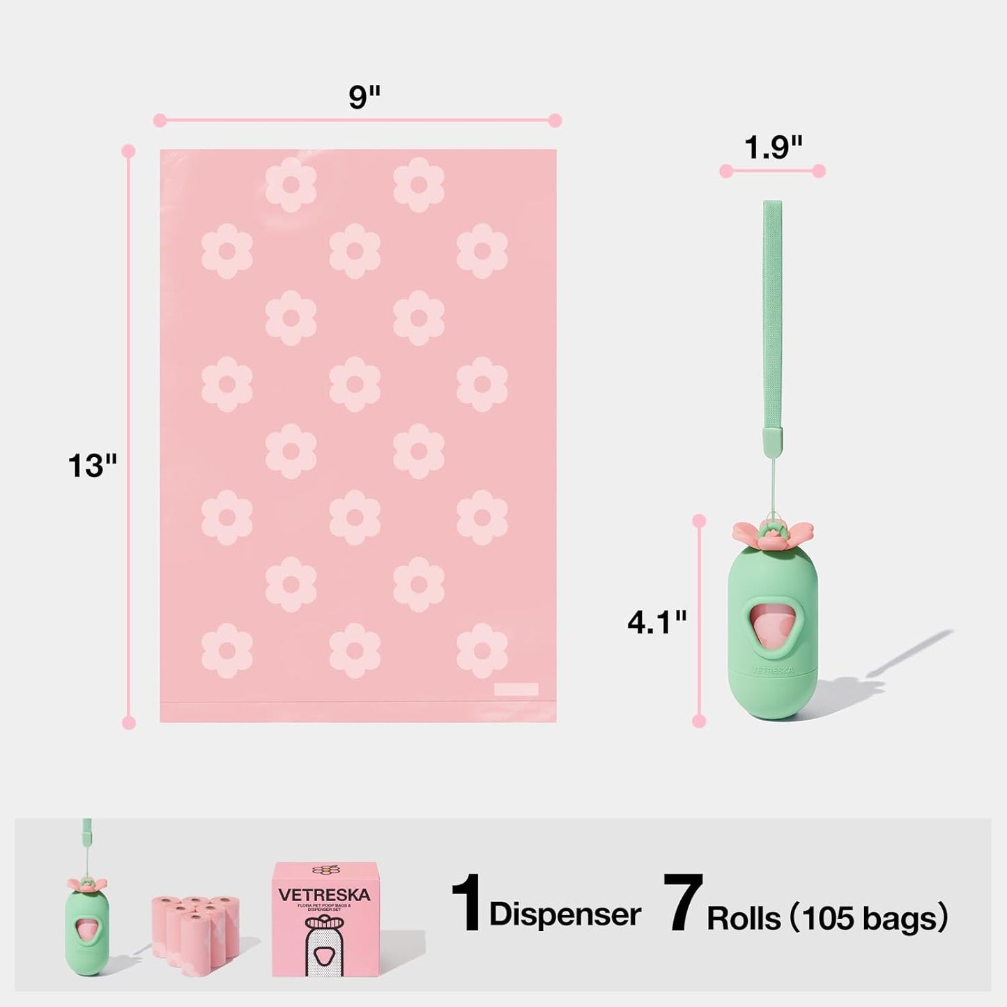 VETRESKA pink flower shaped dispenser being used outdoors