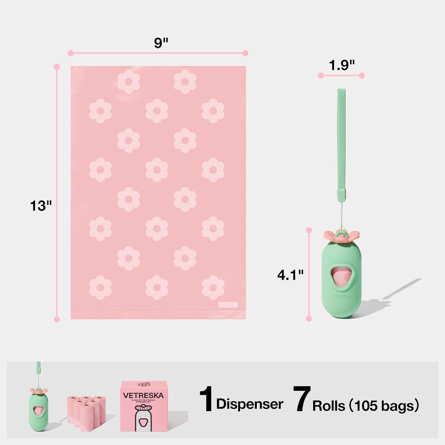 VETRESKA pink flower shaped dispenser being used outdoors