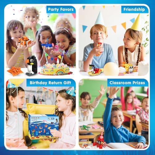 Kids birthday return gifts goodie bag ideas featuring HOGOKIDS imported animal blocks.