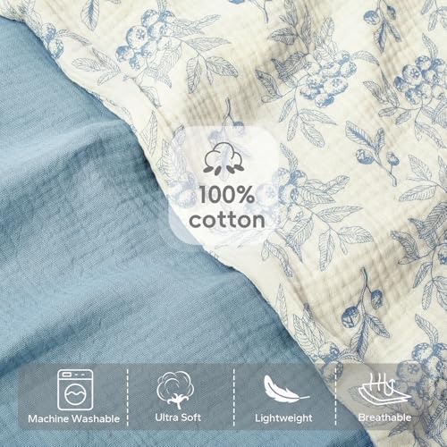 Funupup cotton nursing pillow cover showing front texture