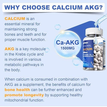 Nextdia Liposomal Calcium AKG 120 softgels for bone health