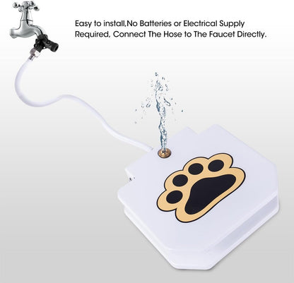 Durable heavy gauge steel construction of Bacoeng dog fountain