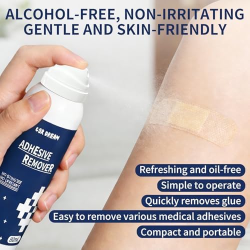 CSR DREAM alcohol-free adhesive remover for pain-free medical tape removal.