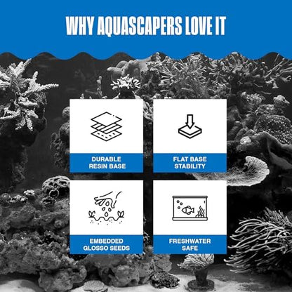 Safe non toxic resin aquarium bottom decor by Penn-Plax for aquascaping.