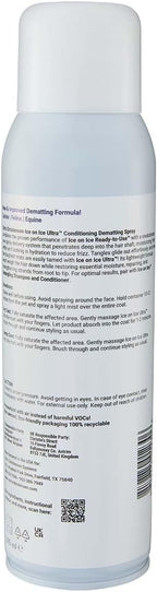 Chris Christensen detangling spray canister showcasing lightweight formula benefits
