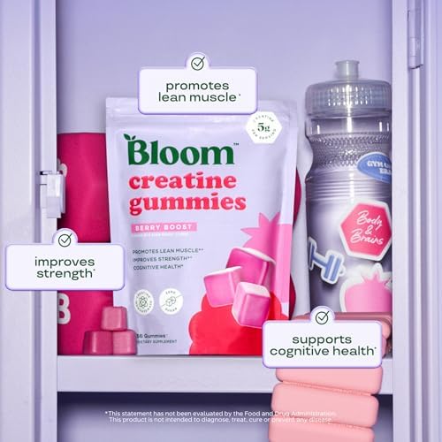 Authentic Bloom Nutrition creatine gummies texture and shape
