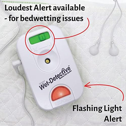 Close-up of the patented sensor cord connection for the Wet Detective alarm.