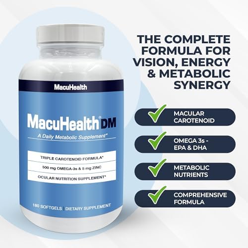 MacuHealth triple carotenoid softgel supplement 90 day supply
