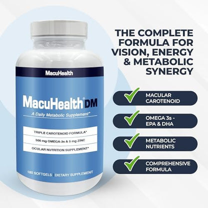 MacuHealth triple carotenoid softgel supplement 90 day supply