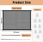LWFCOEE portable safety fence showing the durable woven mesh fabric quality.
