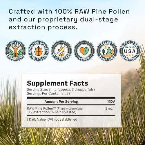 Raw Forest Foods Forest Manna 1:2 ratio amber glass UV protected dietary supplement bottle