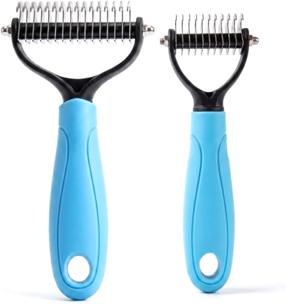 Authentic USA imported Seivble pet rake packaging and side profile