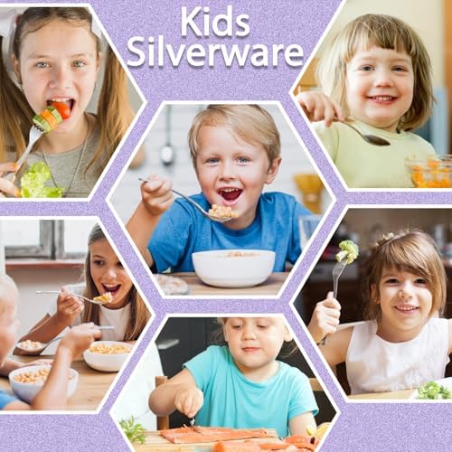 Small stainless steel forks for toddlers side profile
