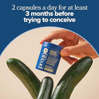 Back of O Positiv Preggo bottle showing ingredient list