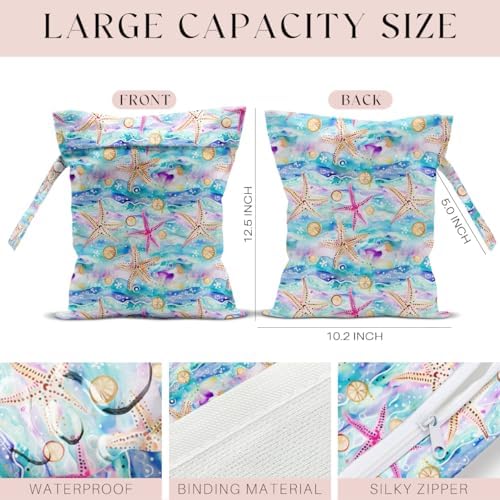 Zcyxuuw beach travel essentials bag with snap handle
