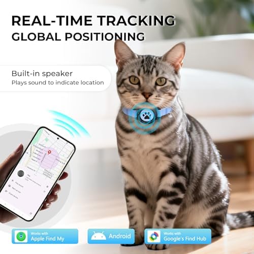 Dual system compatible pet tracking device showing close up of the water resistant tracking hub
