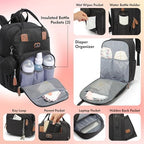 Dikaslon diaper bag backpack accessories including portable changing pad and pacifier case