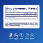 Pure Encapsulations Vitamin D3 125 mcg capsule count supplement facts label