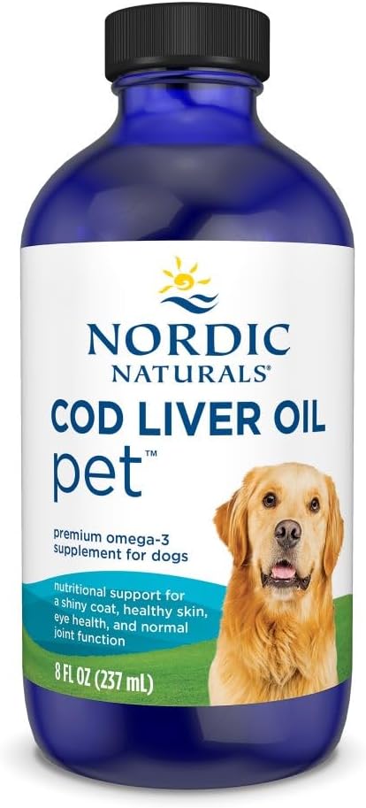 Nordic Naturals Pet Cod Liver Oil, Unflavored - 16 oz - 1048 mg Omega-3 Per Teaspoon - Fish Oil for Dogs with EPA & DHA - Promotes Skin, Coat, & Immune Health - Image 9